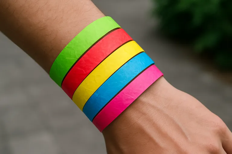 Tyvek polsbandjes: opvallende kleuren en comfort